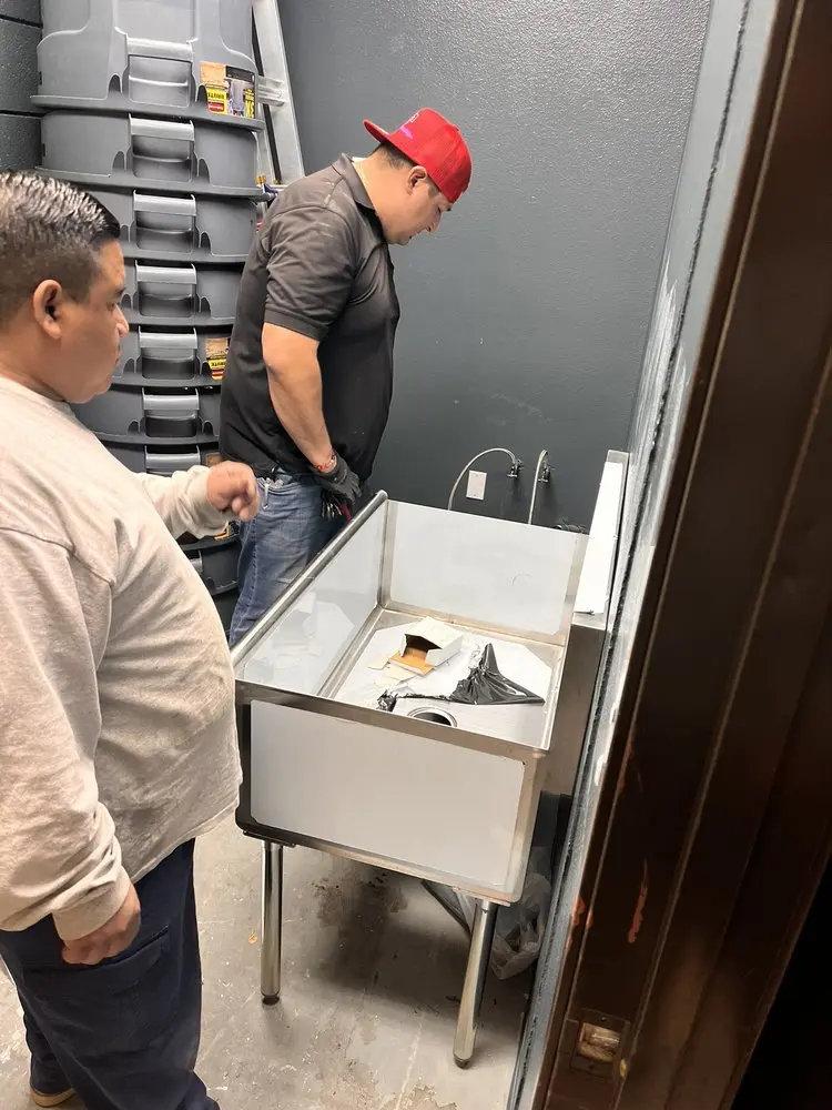 Commercial plumbing and sink installation in Freneau